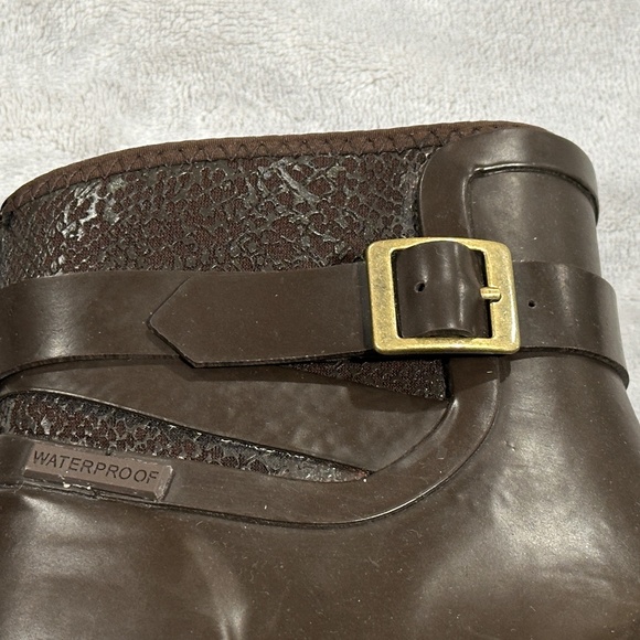 Original Muck Womens Liberty Ankle Rubber Waterproof Brown Boots - Picture 4 of 8